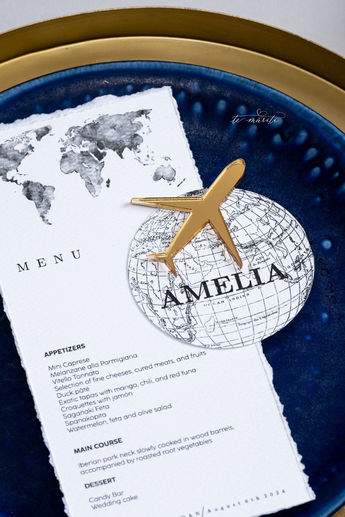 Meniu Nuntă Tematică Travel